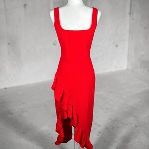 Dress The Population Spring Formal Wedding Charlene Red Long Dress S NWT $198